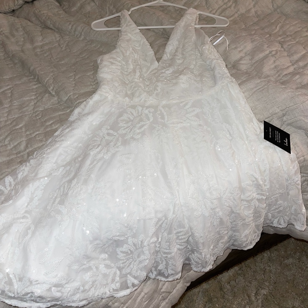 Lulu’s White Skater Dress